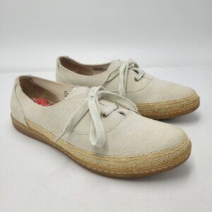 Born Neutral Suede Lace-Up Espadrille Sneakers